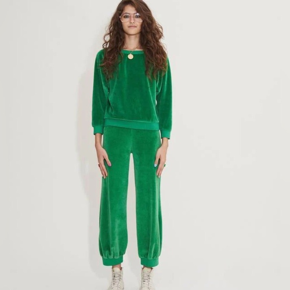 Suzie Kondi Tosk Velour Harem Pant in Jelly Bean / Small